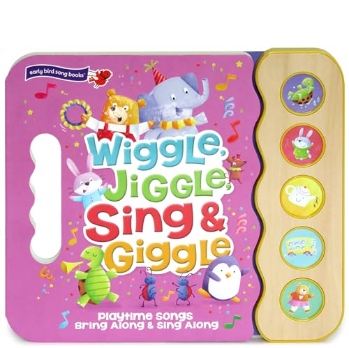 Beispielbild fr Wiggle, Jiggle, Sing & Giggle: 5 Button Children's Sound Book (Early Bird Sound Books) (Early Bird Song Books 5 Button) zum Verkauf von SecondSale