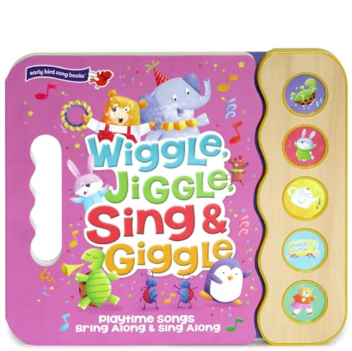 Imagen de archivo de Wiggle, Jiggle, Sing & Giggle: 5 Button Children's Sound Book (Early Bird Sound Books) (Early Bird Song Books) a la venta por Dream Books Co.