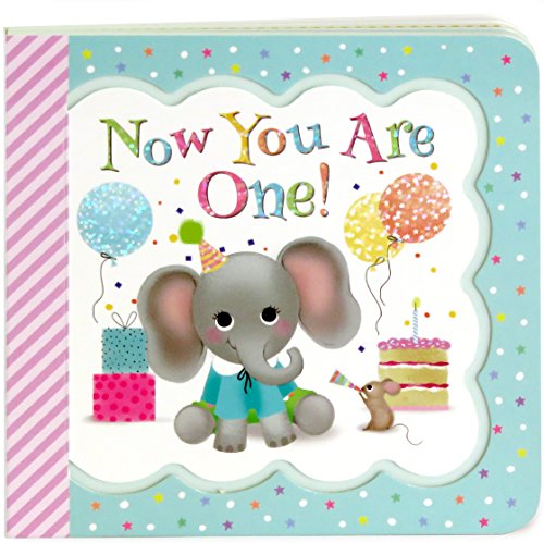 Stock image for Now You Are One: Little Bird Greetings, Greeting Card Board Book with Personalization Flap, 1st Birthday Gifts for One Year Olds for sale by Reliant Bookstore