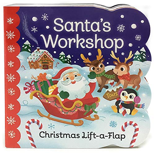 Stock image for Santa's Workshop: A Christmas Lift-a-Flap Board Book for Babies and Toddlers (Chunky Lift-a-Flap) for sale by London Bridge Books
