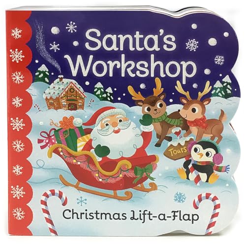 Stock image for Santa's Workshop: A Christmas Lift-a-Flap Board Book for Babies and Toddlers (Chunky Lift-a-Flap) for sale by Reliant Bookstore