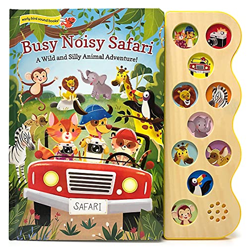 Beispielbild fr Busy Noisy Safari (10 Button Early Bird Sound Book) zum Verkauf von SecondSale