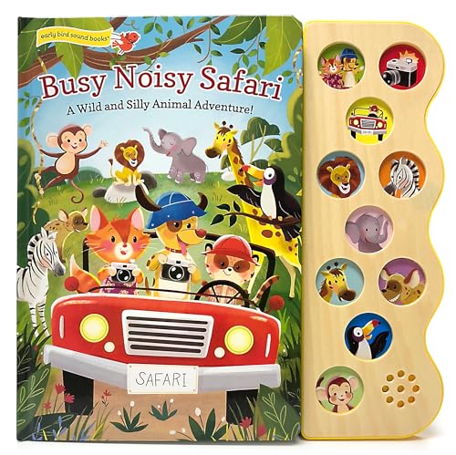 Stock image for Busy Noisy Safari (10 Button Early Bird Sound Book) for sale by SecondSale
