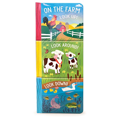 Stock image for On the Farm: Look Up, Look Down, Look Around (3 in 1 Tall Padded Board Book) for sale by Goodwill of Colorado
