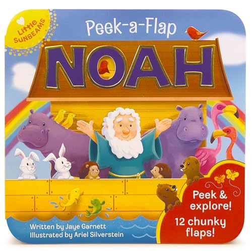 Stock image for Peek-a-Flap Noah - Children's Lift-a-Flap Board Book Gift for Easter, Christmas, Communion, Baptism (Little Sunbeams) for sale by Dream Books Co.