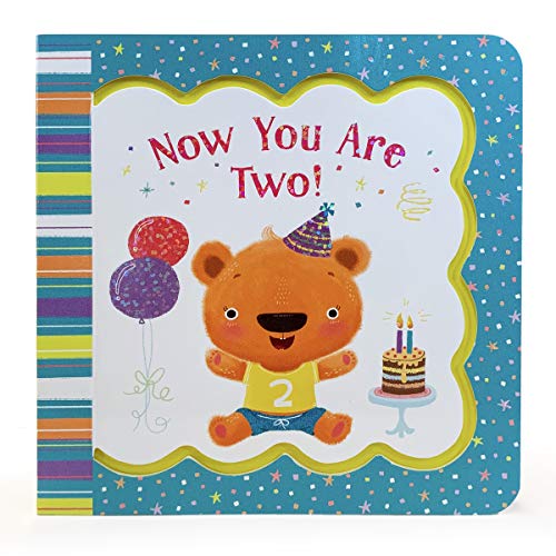 Stock image for Now You Are Two: Little Bird Greetings, Greeting Card Board Book with Personalization Flap, 2nd Birthday Gifts for TwoYear Olds for sale by Goodwill of Colorado