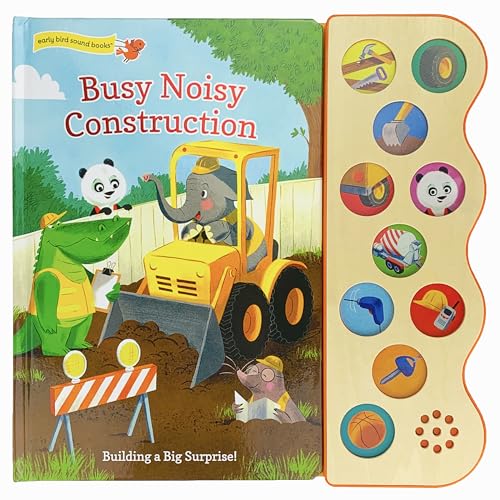 Beispielbild fr Busy Noisy Construction (Interactive 10-Button Early Bird Sound Books) (Interactive Early Bird Children's Song Book with 10 Sing-Along Tunes) zum Verkauf von ZBK Books