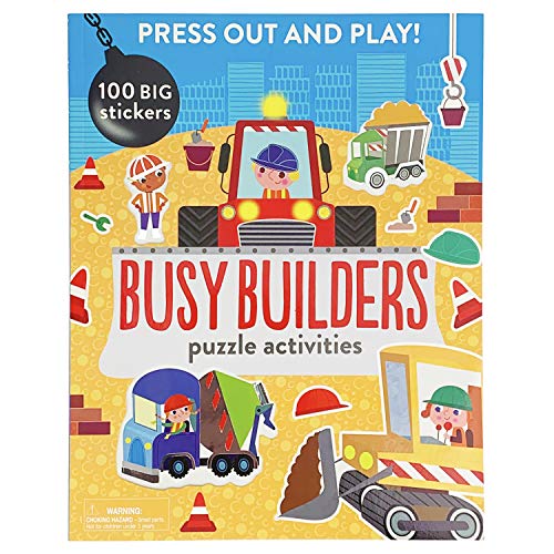 Beispielbild fr Busy Builders: Puzzle Activities (Press Out and Play Puzzle Activity Book) zum Verkauf von ZBK Books