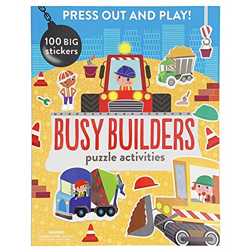 Imagen de archivo de Busy Builders: Puzzle Activities (Press Out and Play Puzzle Activity Book) a la venta por ZBK Books