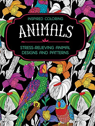 Stock image for Adult Animal Coloring Book: Relaxation and Stress-Relieving Animal Designs and Patterns with Animal Inspired Coloring Book for Adults for sale by HPB-Ruby