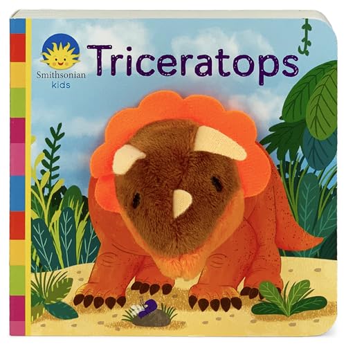 Stock image for Smithsonain Kids: Triceratops Finger Puppet Board Book For Little Dinosaur Lovers Ages 1-3 for sale by SecondSale
