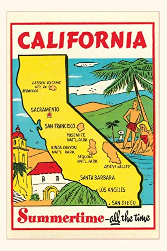 Stock image for Vintage Journal Map of California for sale by GreatBookPrices