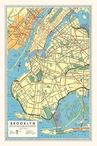 Stock image for Vintage Journal Map of Brooklyn, New York for sale by GreatBookPrices