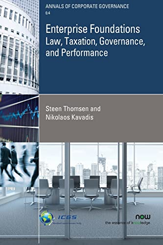 Stock image for Enterprise Foundations: Law, Taxation, Governance, and Performance (Annals of Corporate Governance) for sale by Bestsellersuk
