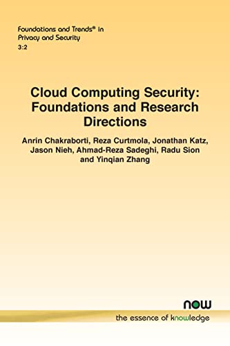 Immagine dell'editore per Cloud Computing Security: Foundations and Research Directions (Foundations and Trends(r) in Privacy and Security) venduto da Ria Christie Collections
