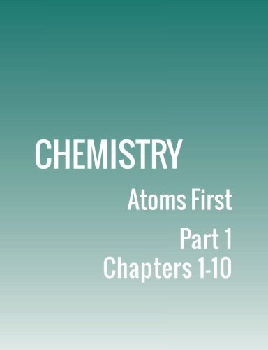 Stock image for Chemistry: Atoms First: Part 1 for sale by HPB-Red