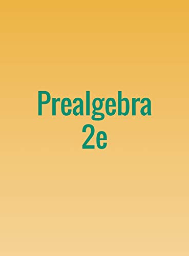 Stock image for Prealgebra 2e for sale by GreatBookPrices