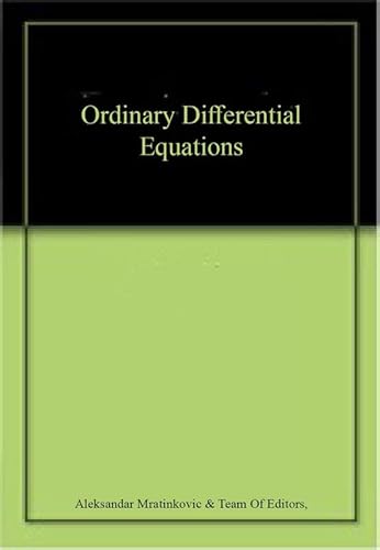 Beispielbild fr Ordinary Differential Equation zum Verkauf von Basi6 International