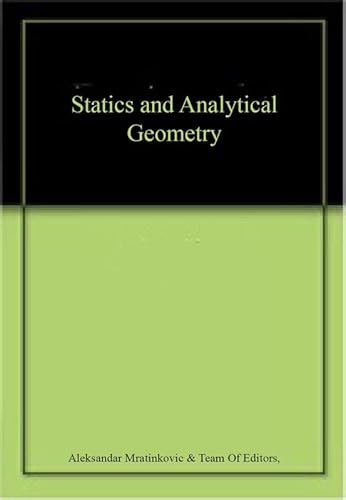 Beispielbild fr Statics And Analytical Geometry zum Verkauf von Basi6 International