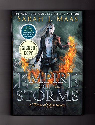 Beispielbild fr Empire of Storms: A Throne of Glass Novel. Signed Exclusive Edition, ISBN 9781681195155. Author-signed, as issue by publisher; with fan art and exclusive short story zum Verkauf von Goodwill of Colorado