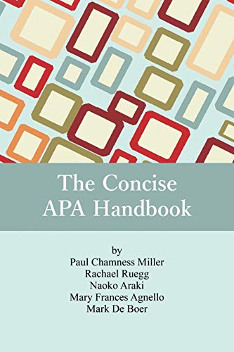 Beispielbild fr The Concise APA Handbook (NA) zum Verkauf von SecondSale