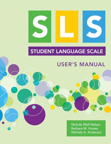 Stock image for Student Language Scale Screener for Language and Literacy Disorders for sale by Revaluation Books