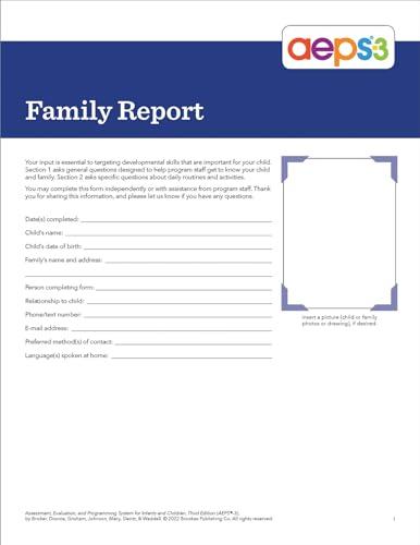 Imagen de archivo de Assessment, Evaluation, and Programming System for Infants and Children (AEPS-3) a la venta por Blackwell's