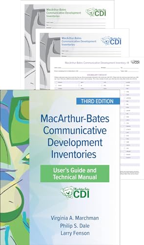 Beispielbild fr Macarthur-Bates Communicative Development Inventories-CDI: User's Guide + Technical Manual zum Verkauf von Revaluation Books