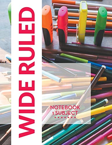9781681457550: Wide Ruled Notebook: 1 Subject