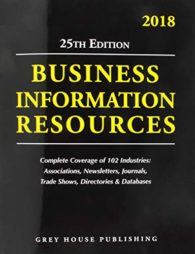 Stock image for Directory of Business Information Resources 2018 for sale by Better World Books