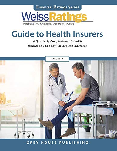 Imagen de archivo de Weiss Ratings Guide to Health Insurers, Fall 2018 a la venta por Better World Books