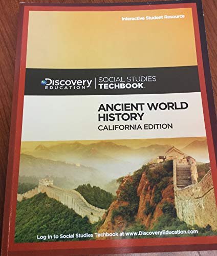 Imagen de archivo de Discovery Education Social Studies Techbook CA Edition Ancient World History Grade 6 a la venta por SecondSale
