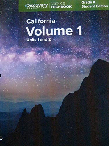 Imagen de archivo de Discovery Education Science Techbook Grade 8 Volume 1 Units 1 & 2 Student Edition a la venta por Books From California