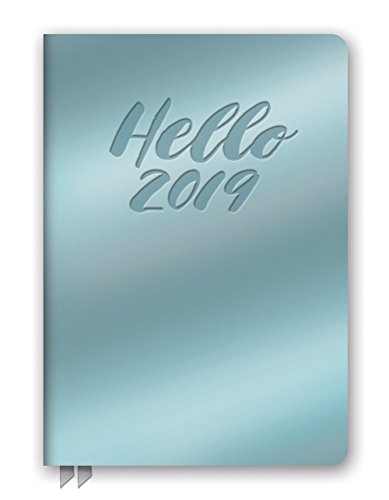 Stock image for Orange Circle Studio 2019 Medium Leatheresque Weekly Agenda, August 2018 - December 2019, Hello Metallic Blue for sale by SecondSale