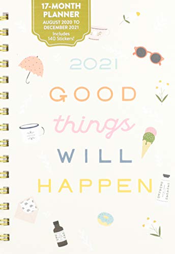 Stock image for Orange Circle 2021 Medium Spiral Planner, August 2020 - December 2021, Good Things Will Happen for sale by SecondSale