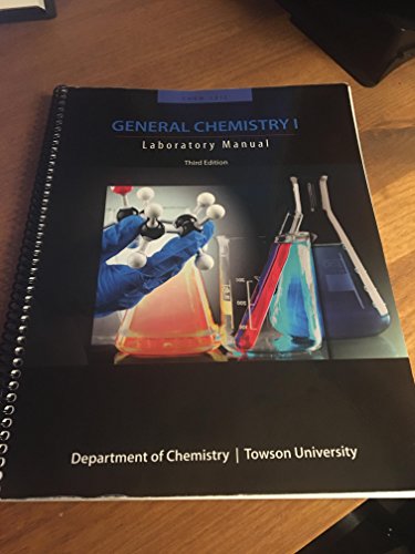 Imagen de archivo de General Chemistry I Lab Manual (NEW!!) a la venta por BookHolders