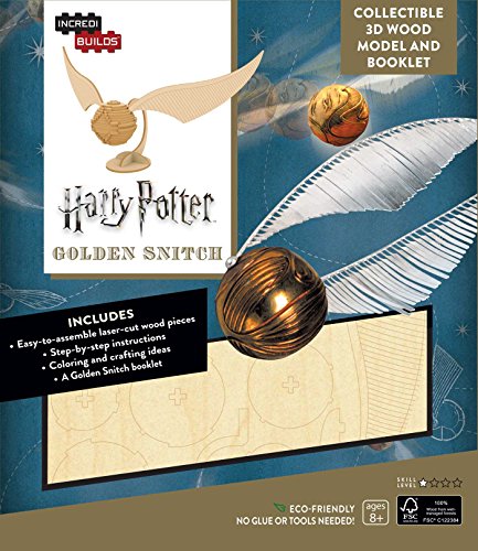 9781682980309: Incredibuilds. Harry Potter. Golden Snitch 3D Wood: Golden Snitch 3D Wood Model and Booklet