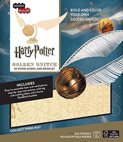 9781682980309: IncrediBuilds: Harry Potter: Golden Snitch 3D Wood Model and Booklet
