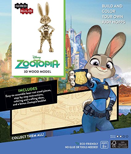 9781682980750: Incredibuilds Disney Zootopia 3D Wood Model: Skill Level 2
