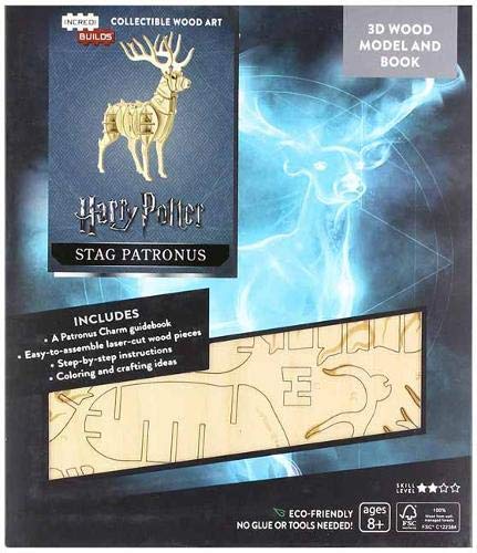 9781682981146: Incredibuilds Harry Potter Stag Patronus: Stag Patronus 3D Wood Model and Book