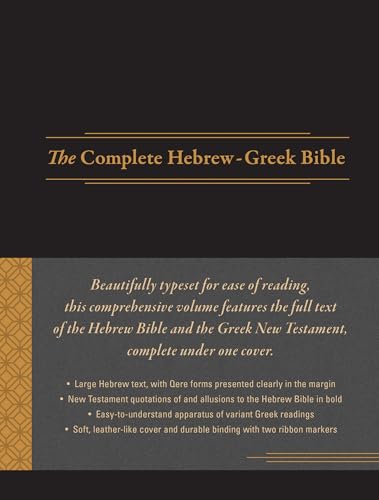 Stock image for The Complete Hebrew-Greek Bible, Imitation Leather, Black (Imitation Leather) (Ancient Greek Edition) for sale by Goodwill of Colorado