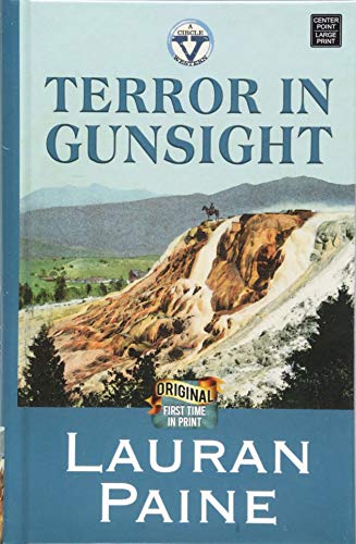 Beispielbild fr Terror in Gunsight: A Circle V Western (Center Point Large Print) zum Verkauf von Books From California