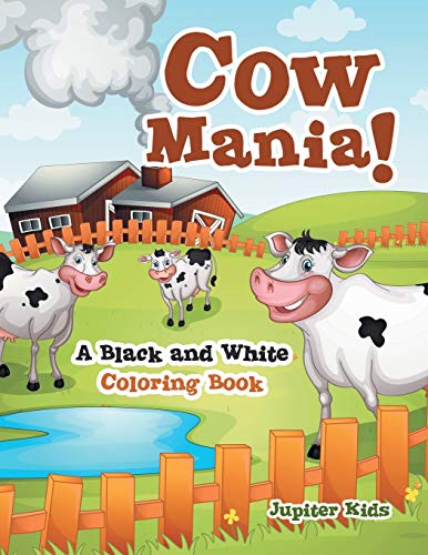 Beispielbild fr Cow Mania! A Black and White Coloring Book zum Verkauf von Buchpark