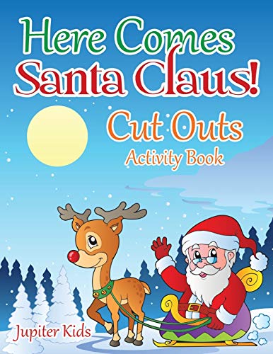 Beispielbild fr Here Comes Santa Claus! Cut Outs Activity Book zum Verkauf von ThriftBooks-Dallas