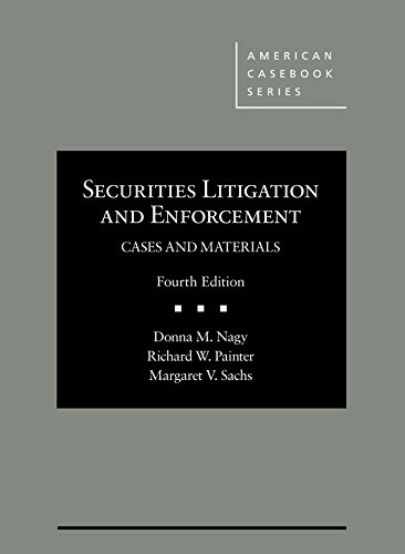 Beispielbild fr Securities Litigation and Enforcement, Cases and Materials (American Casebook Series) zum Verkauf von BooksRun