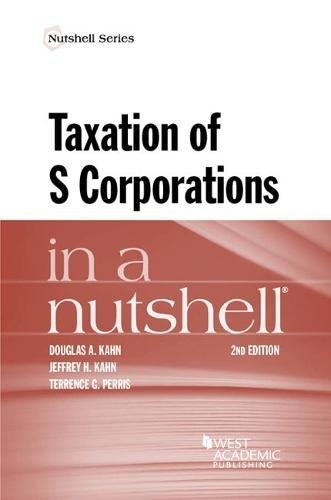Stock image for Taxation of S Corporations in a Nutshell (Nutshells) for sale by HPB-Red