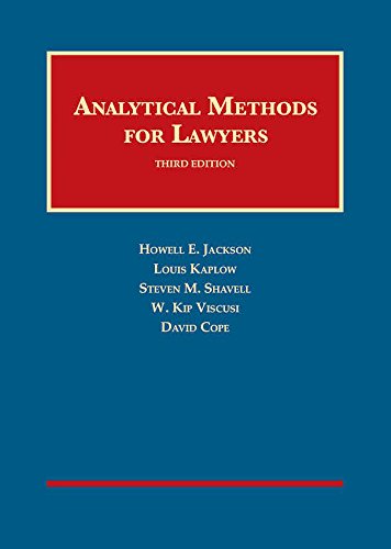 9781683282365: Analytical Methods for Lawyers (University Casebook Series)