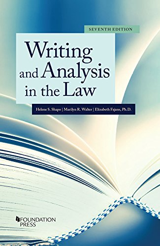 Stock image for Writing and Analysis in the Law (Coursebook) for sale by Greenway