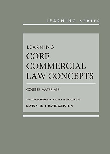 Stock image for Learning Core Commercial Law Concepts: Course Materials (Learning Series) for sale by Books Unplugged