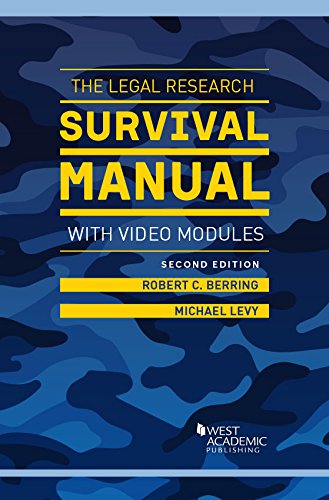 Beispielbild fr The Legal Research Survival Manual with Video Modules (Career Guides) zum Verkauf von Wonder Book